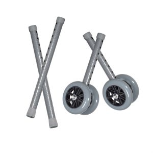 5 Bariatric Walker Wheels, Combo Pack