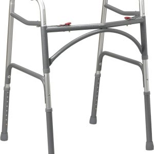 Bariatric Aluminum Folding Walker, Two Button