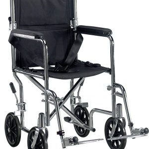 Deluxe Go-Kart Steel Transport Chair (Chrome)