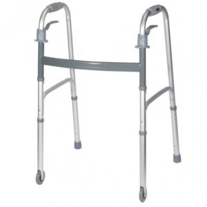 Deluxe, Trigger Release Folding Walker with Wheels