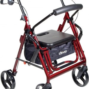 Duet Rollator OR Transport Chair, 8″ Casters