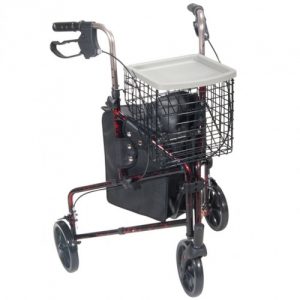 Deluxe 3-Wheel Aluminum Rollator