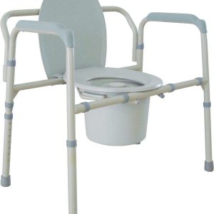 Heavy Duty Bariatric Folding Bedside Commode Seat