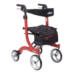 Nitro Aluminum Rollator, Tall Height, 10″ Casters