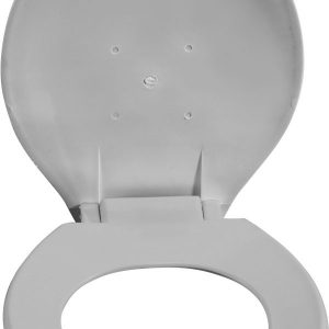 Round Toilet Seat with Lid (14 ½” Seat Depth)