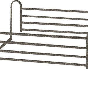 Tool-Free Adjustable Length Home-Style Bed Rail